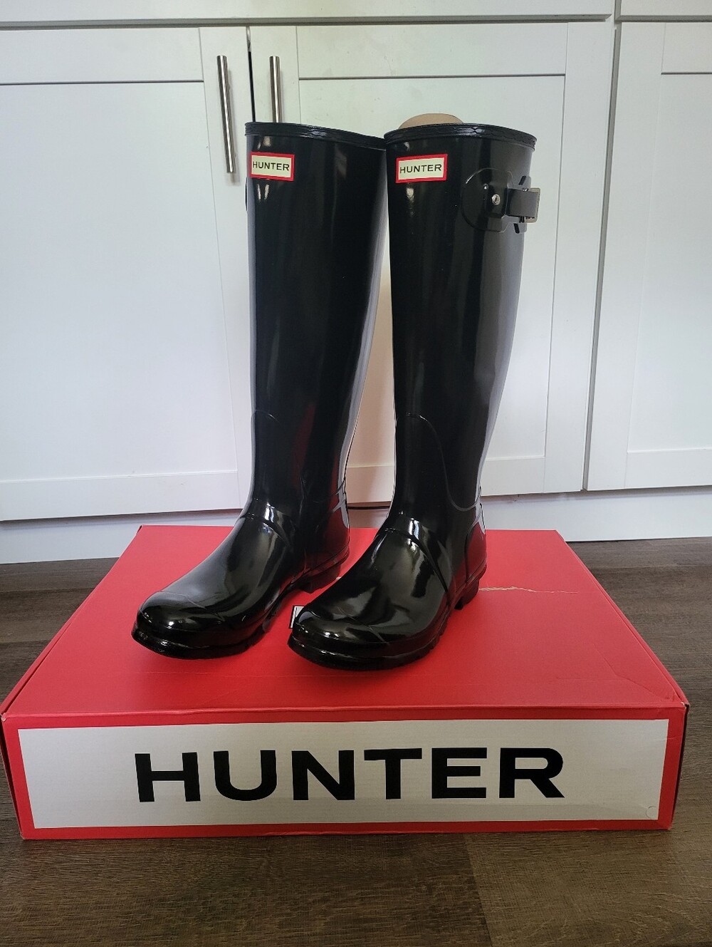 Brand New Never Worn Hunter Original Tall Gloss Rain Boots Women's Size 9
